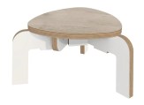 Driepoot kruk H20 cm grey craft oak Tangara Groothandel voor de Kinderopvang Kinderdagverblijfinrichting